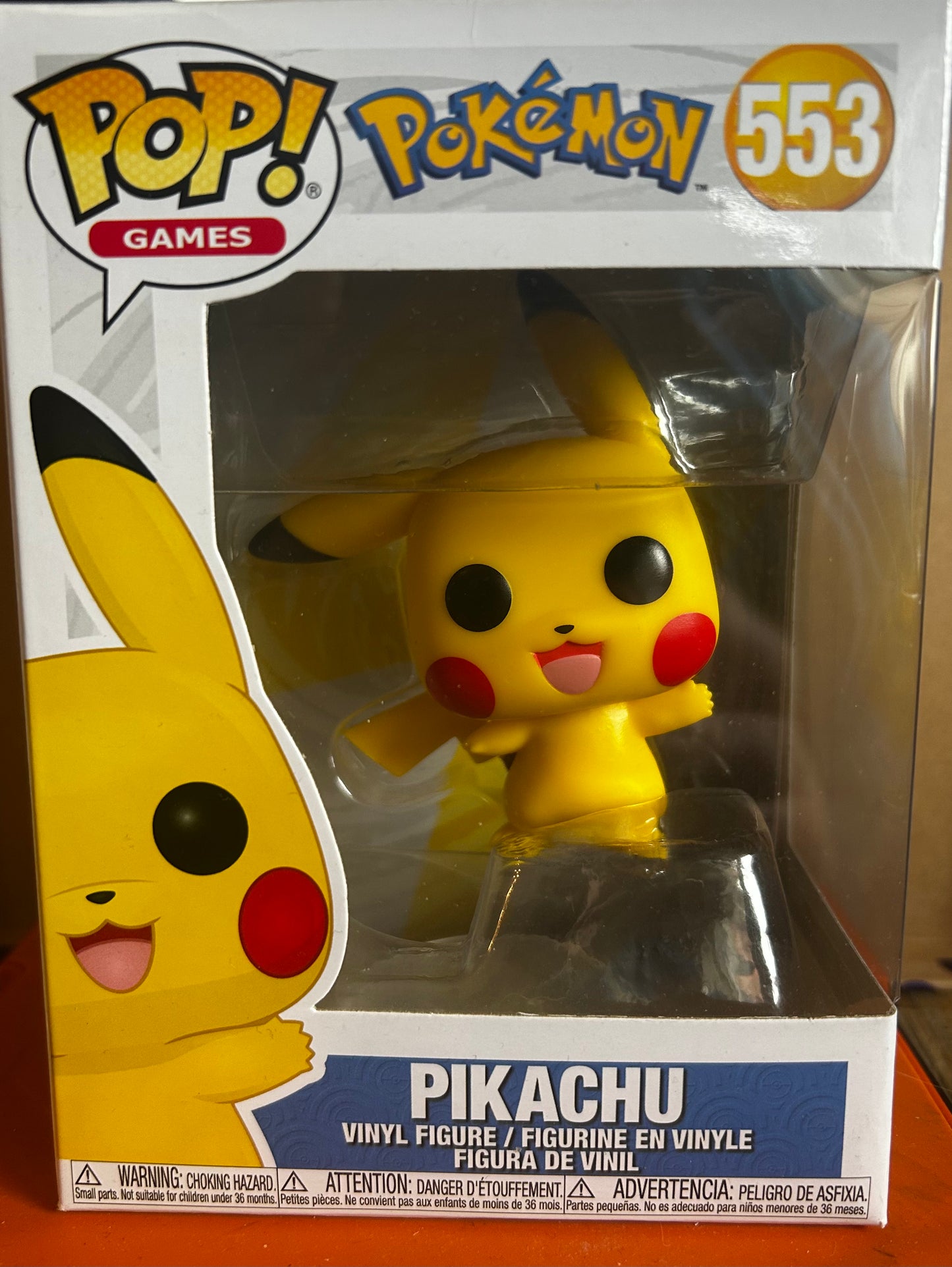 Brand New Funko Pop Pikachu (Waving) 553