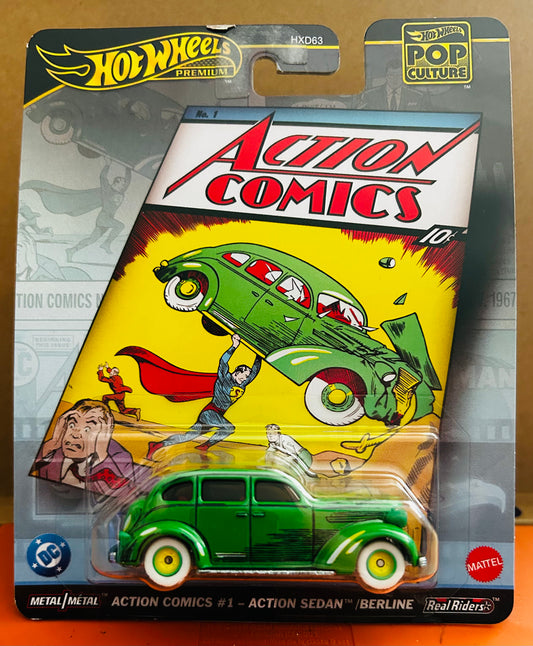Hot Wheels Premium – Action Comics #1 Action Sedan / Berline (DC Comics)