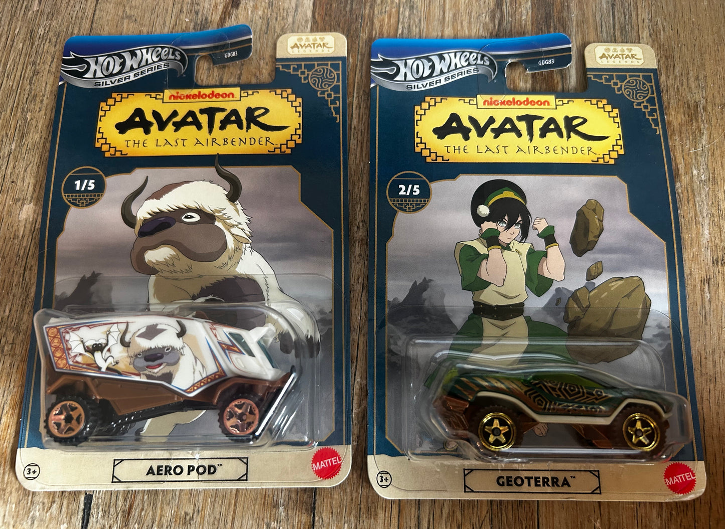 Hot Wheels Silver Series – Avatar: The Last Airbender (Nickelodeon) – Complete Set of 5