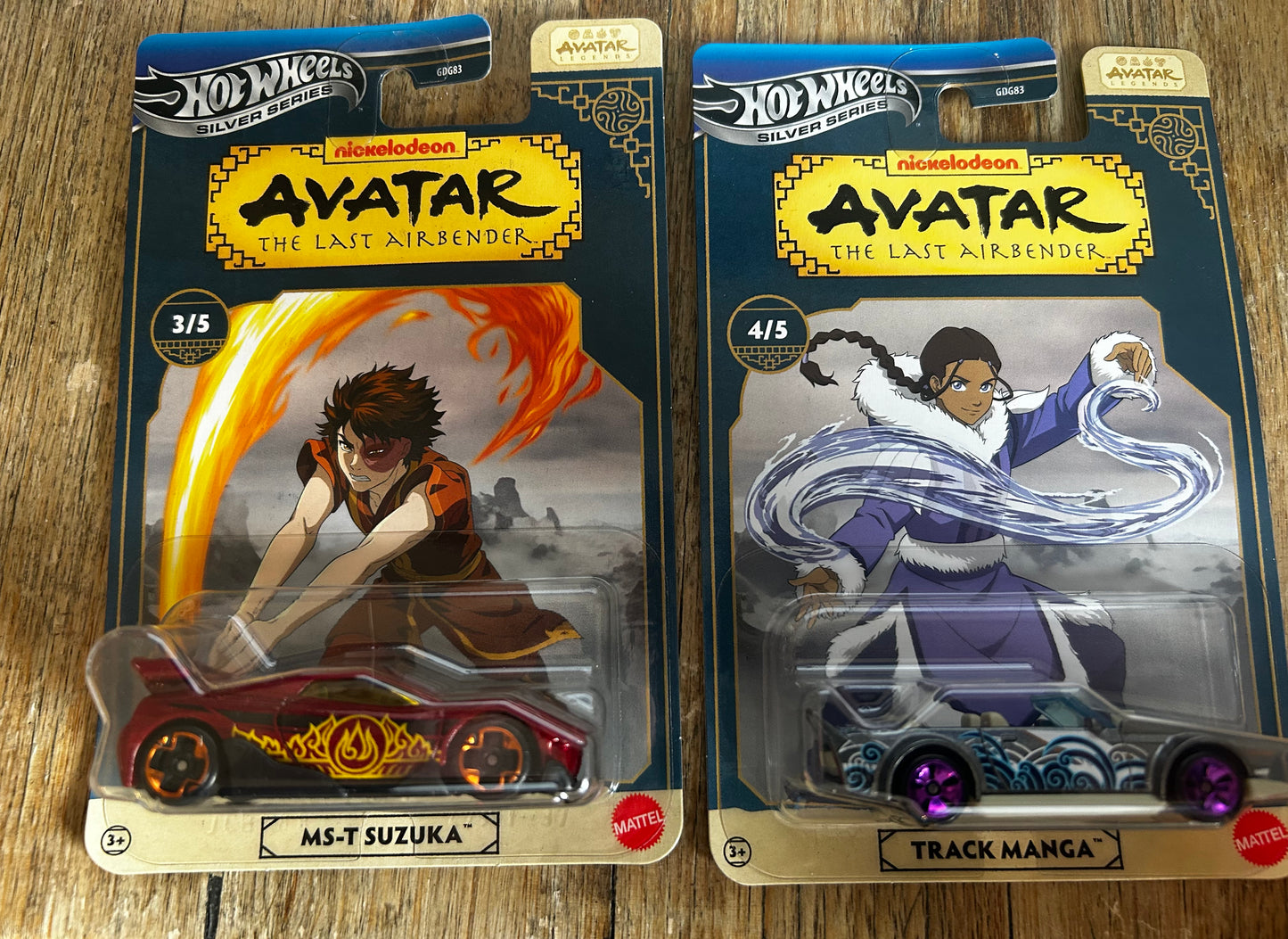 Hot Wheels Silver Series – Avatar: The Last Airbender (Nickelodeon) – Complete Set of 5