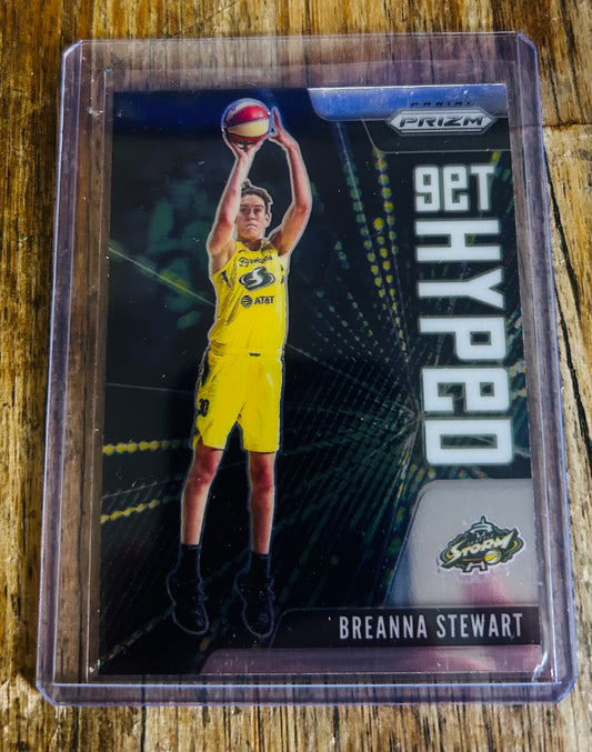 2021 Panini Prizm WNBA “Get Hyped” Silver Prizm – Breanna Stewart #1