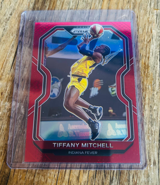 2021 Panini Prizm WNBA #74 Tiffany Mitchell Prizm Red